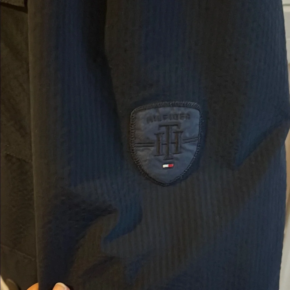 Tommy‎ Hilfiger Black Utility Cargo Full Zip Jacket Small Excellent Condition